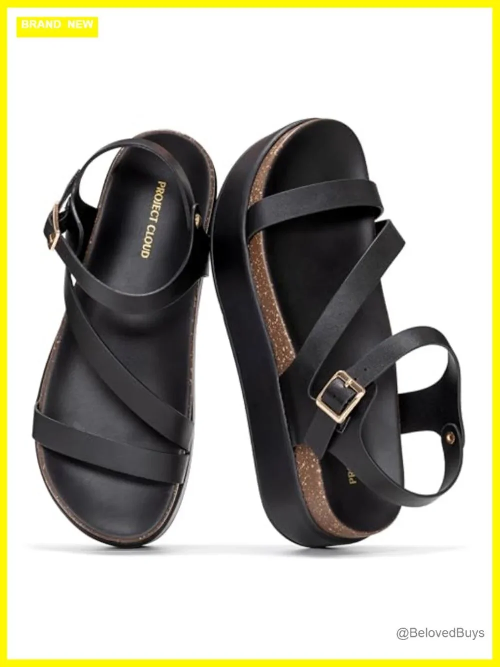 Women's Platform Sandals - Plush & Soft Insole, Adjustable Straps